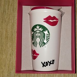 2015 Starbucks ceramic travel tumbler